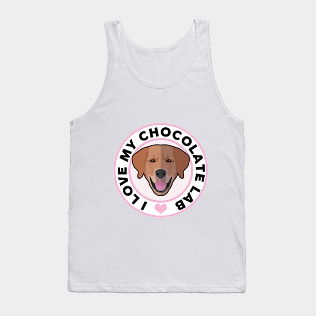 I Love My Black Lab Dog Tank Top by CafePretzel